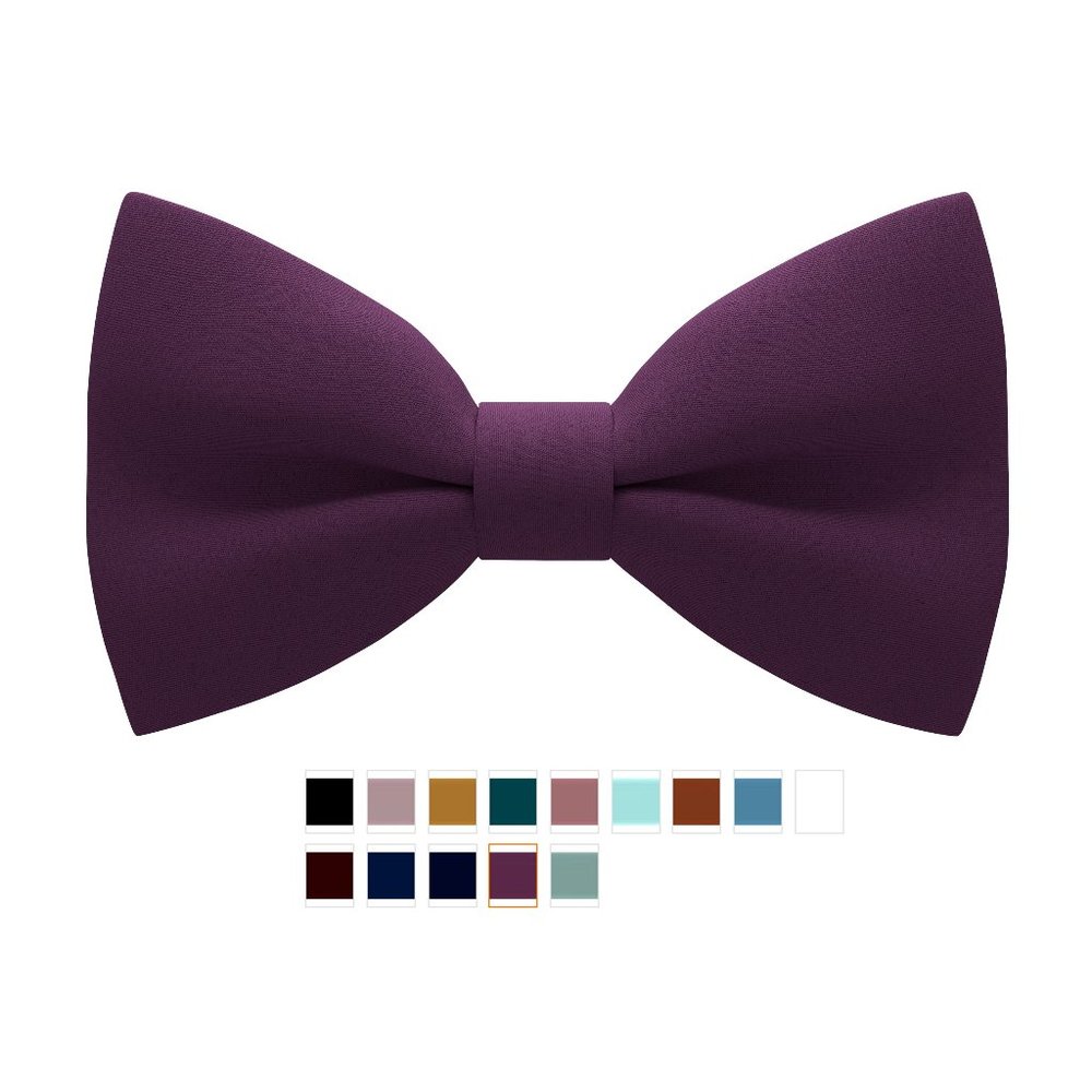Classic Pre-Tied Soft Crape Bow Tie for Adults & Children, by Bow Tie House